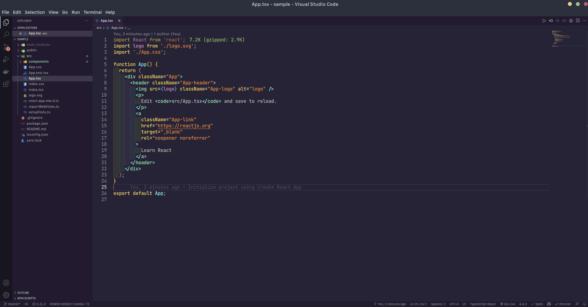 Shorten your imports in Visual Studio Code in React App with this trick — figure 1