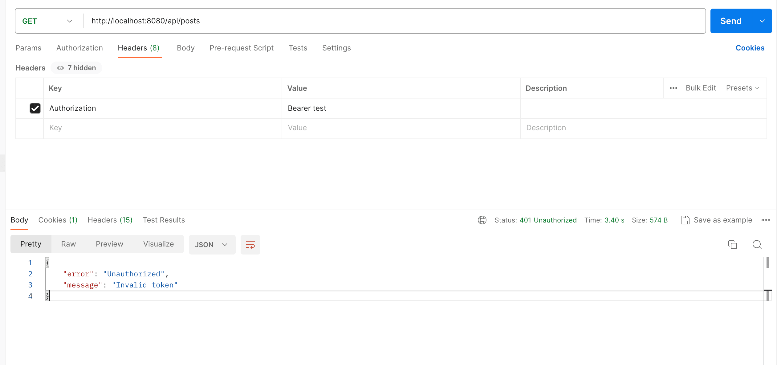 c. Test get list of post via Postman (2)